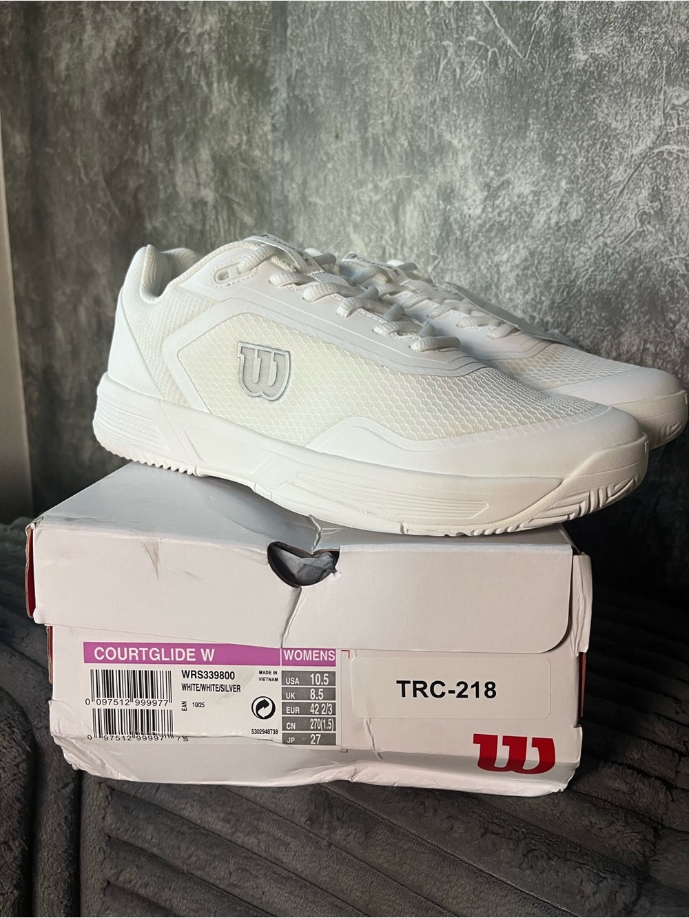 Wilson All-White CourtGlide Athletic Tennis Shoes new in box